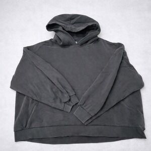 GAP Hoodie Mens XL Tall Black Pullover Fleece Sweatshirt Heavyweight
